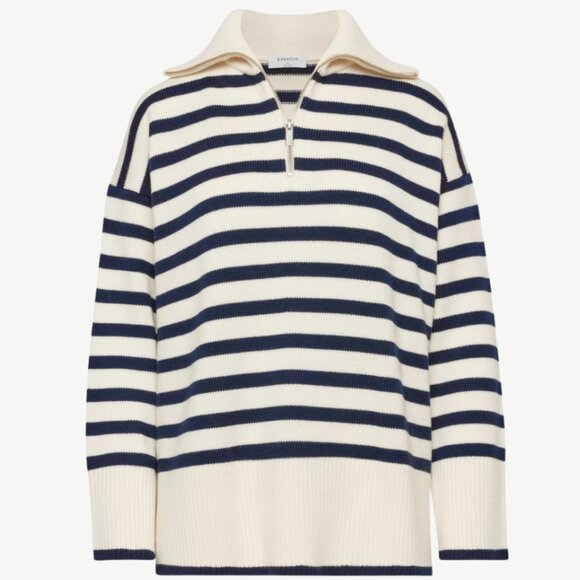Artitzia Babaton Overseas Sweater [XS] - Navy & Cream - Picture 1 of 4